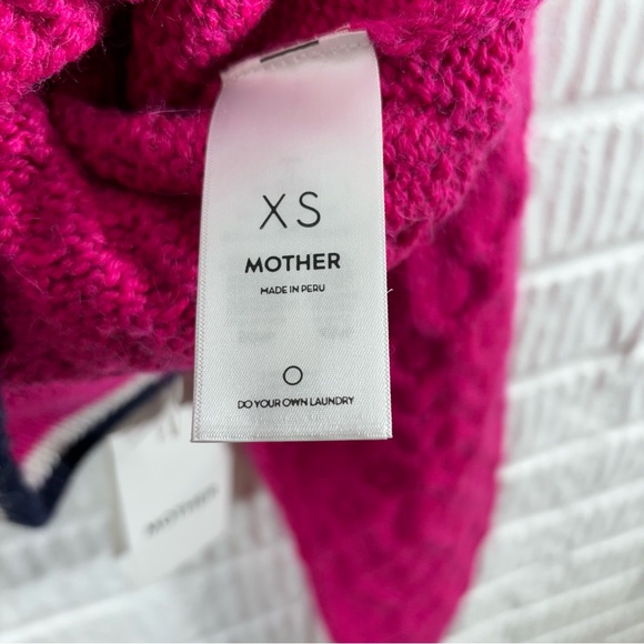 Mother The Mockneck Jumper Crop Sweater Some Bright Someday NWT XS Large - Picture 9 of 9